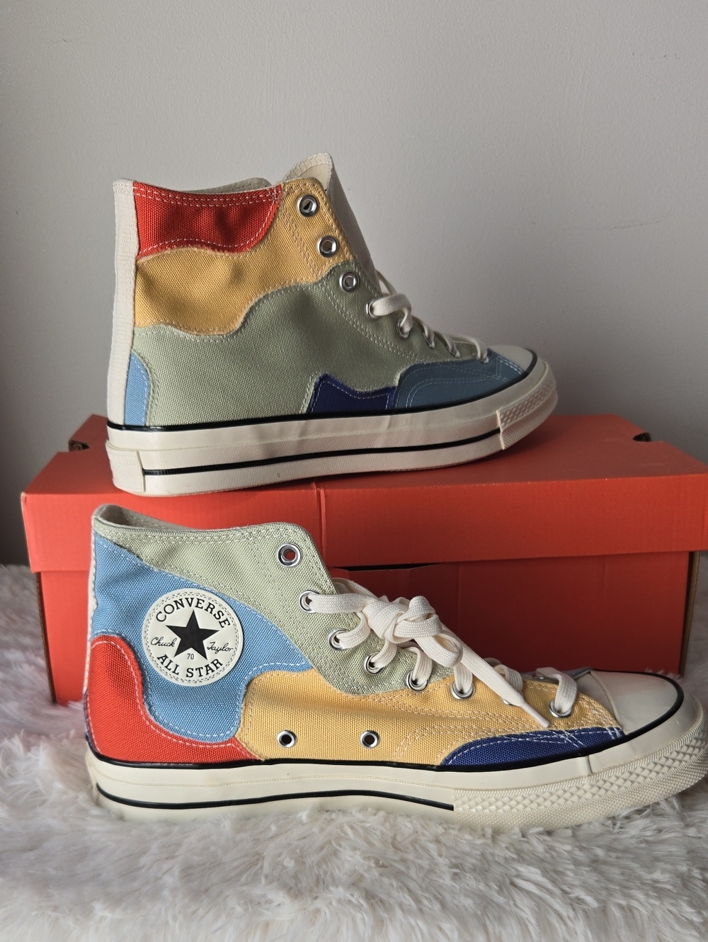 Converse Chuck 70 Hi Patchwork Sneakers  Style A03292C  Mens US 10 View 2